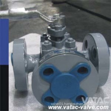 Flanged Ss304&Ss316 Three Way Sleeved Plug Valve